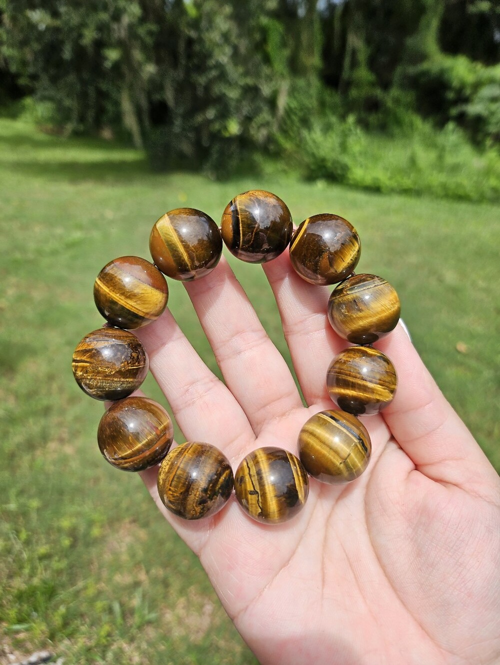 20mm Tiger Eye Bracelet